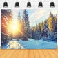 Winter Forest Snow Sunshine Scenery Backdrop M11-63