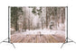Winter Snow Forest Landscape Wood Backdrop M11-73