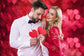 Valentine's Day Spread All Over Red Heart Halo Romantic Love Backdrop M12-09