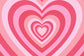 Valentine's Day Psychedelic Ombre Pink Multi Heart Backdrop M12-46