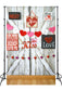 Valentine's Day Heart Decorative Wall Romantic Text Barn Door Backdrop M12-51