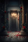 Gloomy Palace Door Candlestick Flower Backdrop