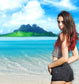 Tropical Seaside Sand Beach Summer Backdrop M5-101