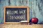 Welcome Back To School Blackboard Backdrop 