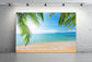 Palm Tree Tropical Beach Photography Backdrop M5-117