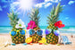 Pineapples Beach Summer Photography Backdrop