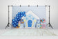 Blue Candy House Backdrop for Photography Studio M5-142