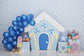Blue Candy House Backdrop for Photography Studio 
