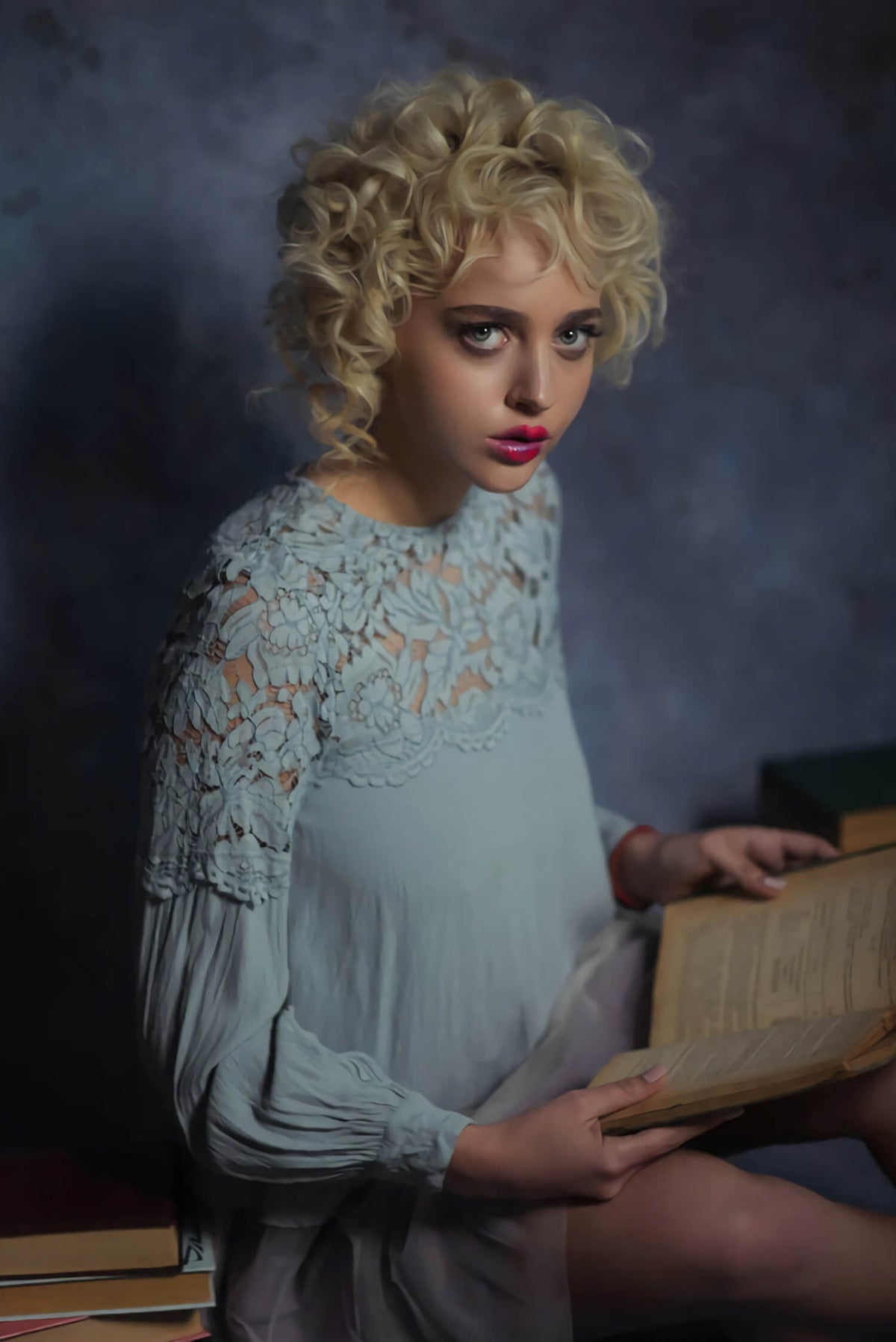 Dark Blue Abstract Photo Booth Backdrop M5-147 – Dbackdrop