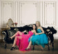Retro Wall Dressing Table Armchair Backdrop M5-33