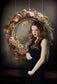 Abstract Hanging Flower Wreath Backdrop M5-58