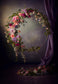 Hanging Garland Floral Abstract Backdrop
