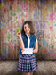 Back to School Crayon Doodle Wood Backdrop M5-86