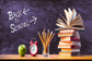 Back to School Books Chalkboard Backdrop