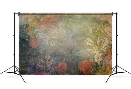 Abstract Floral Portrait Photography Backdrop M6-112