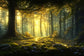 Dense Fantasy Forest Backdrop for Photo Booth M6-124