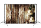 Christmas Bells Vintage Wood Photography Backdrop M6-144