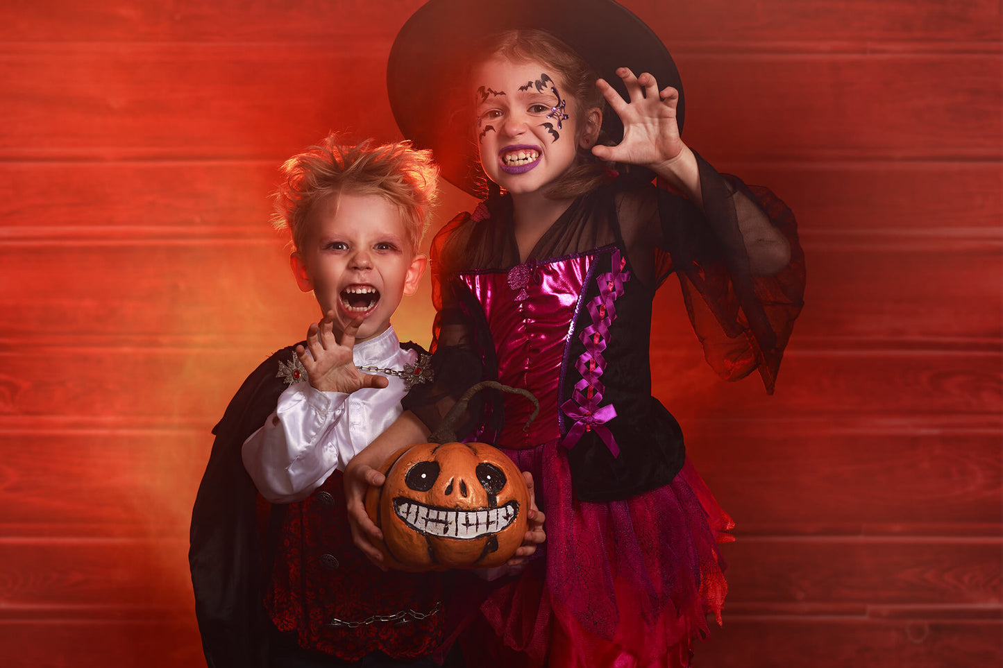 Red Painted Wood Backdrop for Photo Booth M6-146