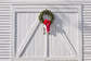Christmas Wreath On Wooden Barn Door Backdrop M6-152