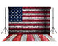 American Flag Brick Wall 4th of July Backdrop 