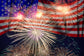 Firework American Flag 4th of July Backdrop M6-20