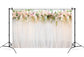 Pink White Roses Floral Wall Wedding Backdrop