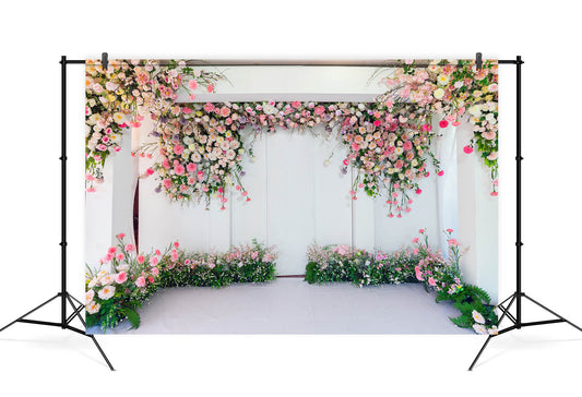Floral Wall Wedding Backdrop Party Decoration Banner