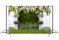 Green Grassfield Flowers Wedding Arch Backdrop