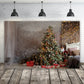 Christmas Tree Gift Boxes Santa Claus Backdrop M6-39