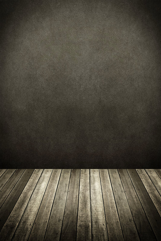 Abstract Cement Wall Texture Wood Floor Backdrop