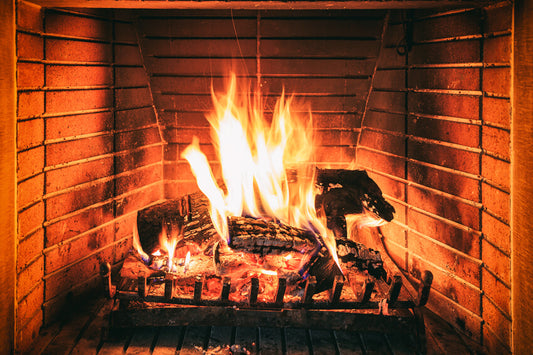 Burning Firewoods Fireplace Photography Backdrop M6-79