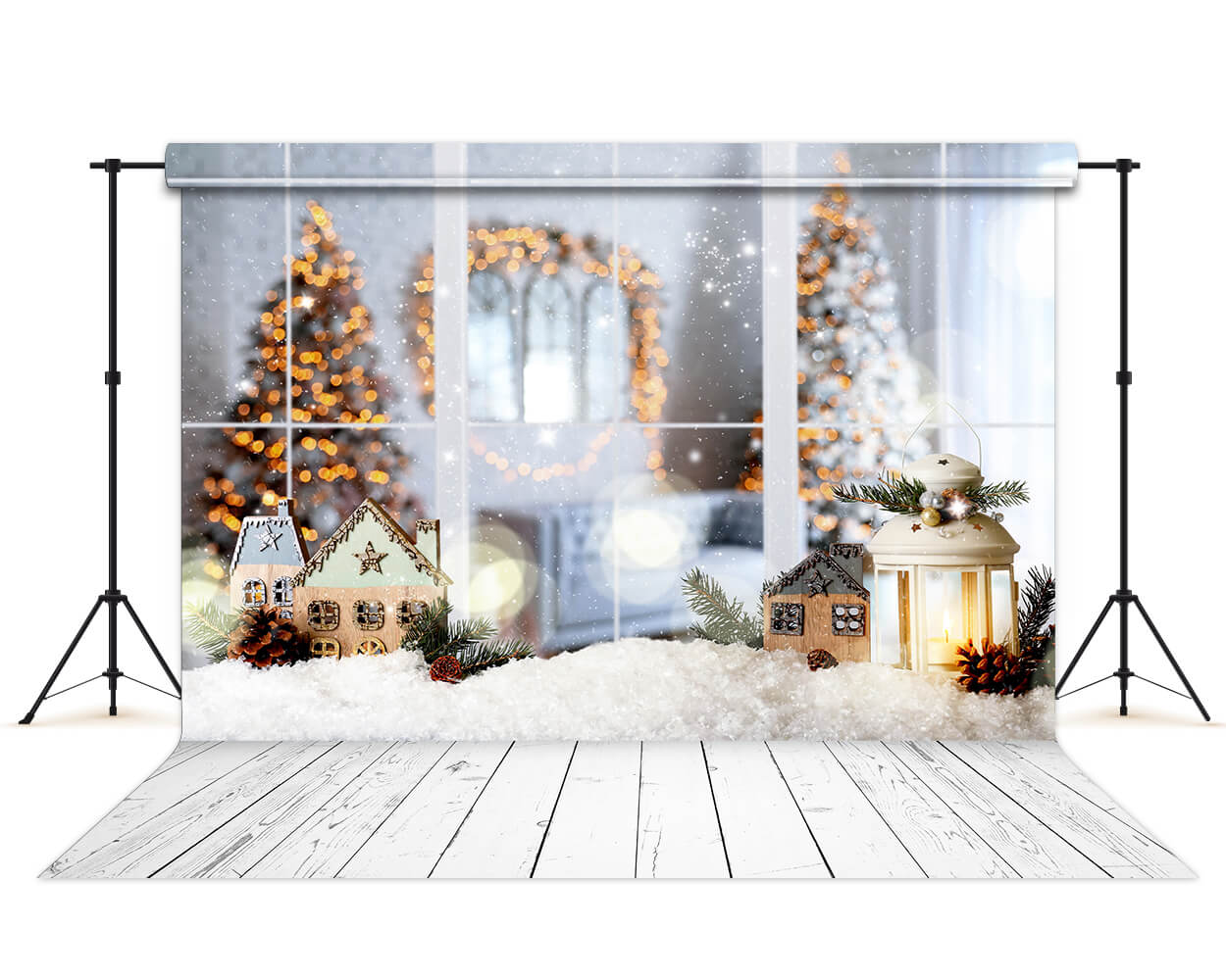 Christmas Lantern Window Decoration Backdrop M6-83