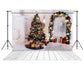 Decorated Christmas Tree Arch Festival Backdrop M6-85