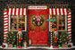 Santa's Workshop Nutcracker Christmas Backdrop 
