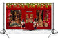 Christmas Shop Window Snow Nutcracker Backdrop M6-94