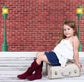 Christmas Red Brick Wall Lights Photo Backdrop M7-02