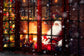 Snowy Christmas Santa Claus Photo Backdrop M7-08