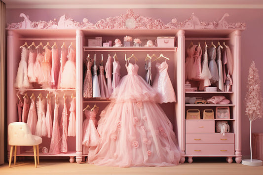 Fashion Doll Fantasy Pink Closet Backdrop