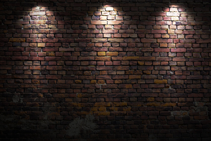 Old Brick Wall Spot Lights Photo Booth Backdrop M7-21
