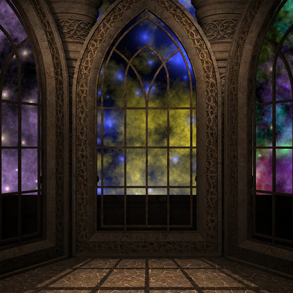 Fantasy Room Interior Magic Window Backdrop M7-31