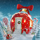 Christmas Candy Cup House Photography Backdrop M7-32