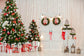 Christmas Living Room Interior Decoration Backdrop M7-35