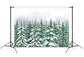 Winter Pine Trees Forest Snow Scenery Backdrop M7-43