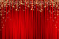 Glitter Gold Stars Red Stripes Christmas Backdrop M7-47