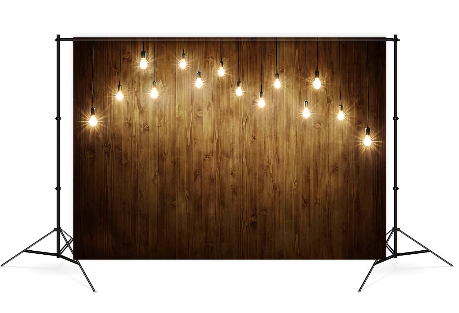 Light Comp Backdrop Rustic Wood Wall Backdrop with Light Bulbs M7-80 – Dbackdrop