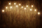 Rustic Wood Wall Backdrop with Light Bulbs M7-80