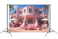 Fashion Doll Pink Fantasy House Backdrop M7-90