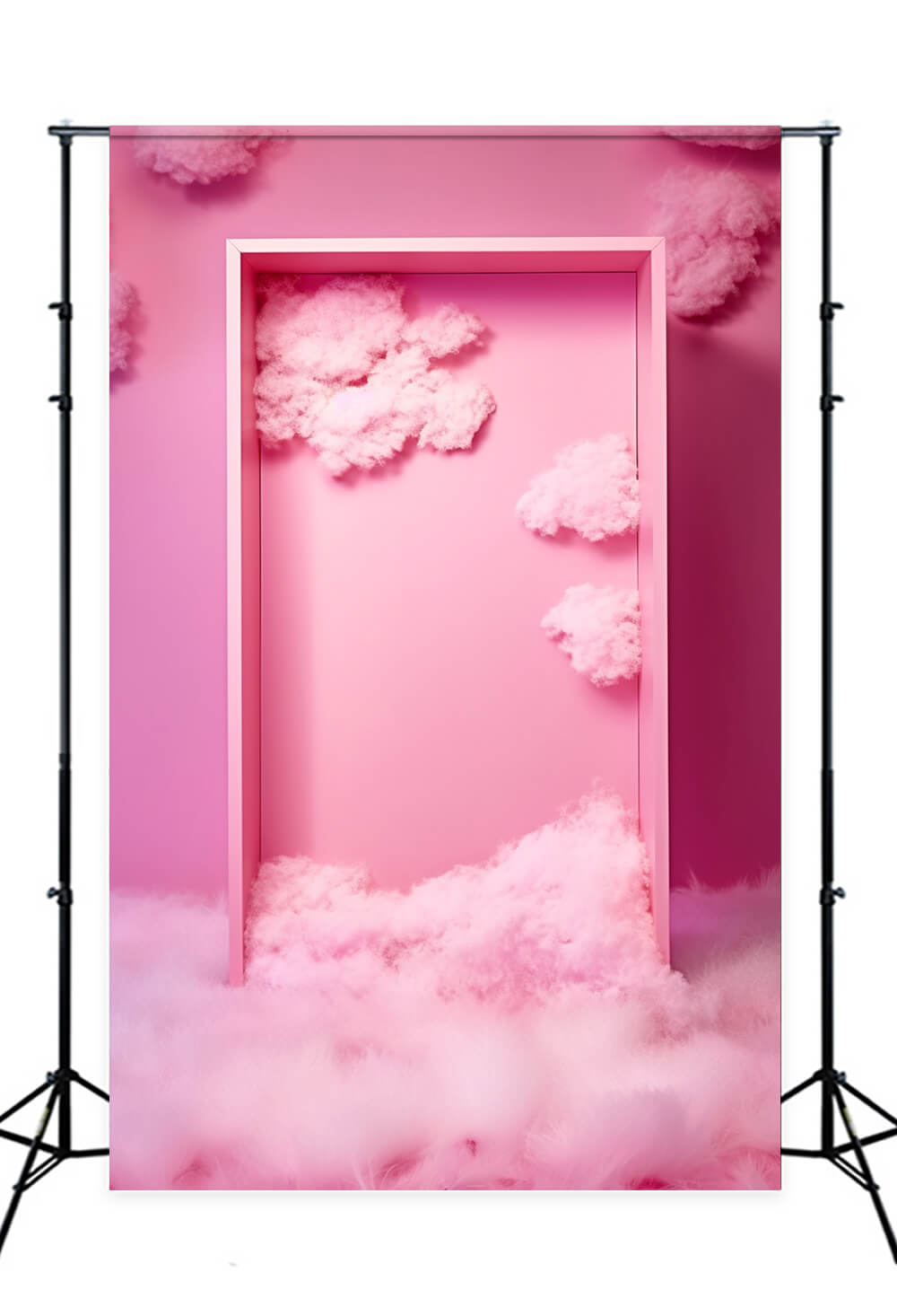 Box Box Backdrop Fashion Dolly Fantasy Pink Box Clouds Backdrop M7-92 – Dbackdrop