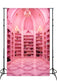 Pink Fashion Doll Closet Photography Backdrop M7-93