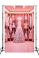 Fashion Doll Closet Pink Dress Backdrop M7-94